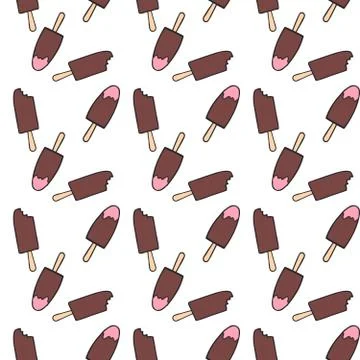 Ice cream pattern Stock Illustration