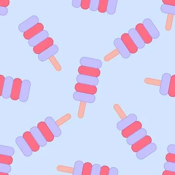 Ice cream pattern Stock Illustration
