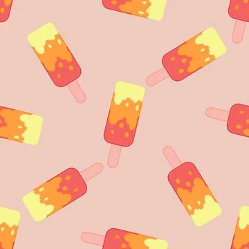 Ice cream pattern Stock Illustration