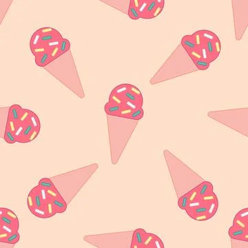 Ice cream pattern Stock Illustration