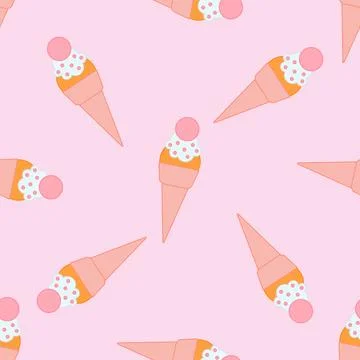 Ice cream pattern Stock Illustration