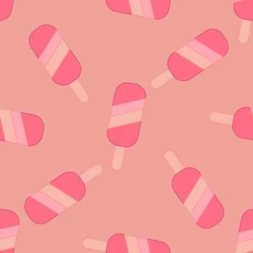 Ice cream pattern Stock Illustration