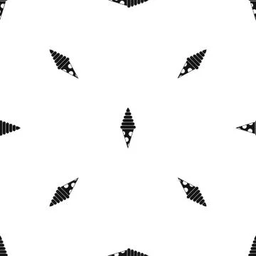 Ice Cream pattern seamless black 스톡 일러스트