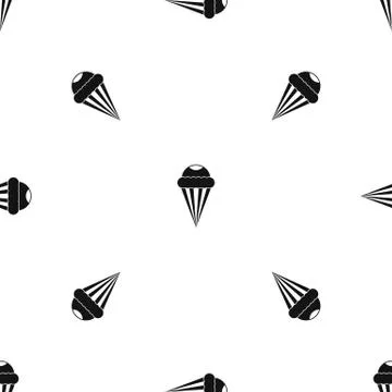 Ice Cream pattern seamless black Illustrazione stock
