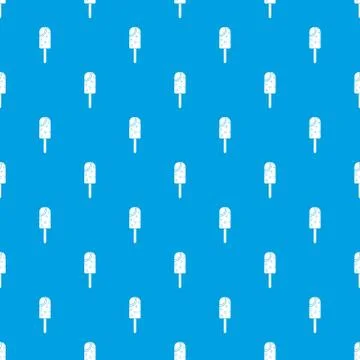 Ice cream pattern seamless blue 스톡 일러스트