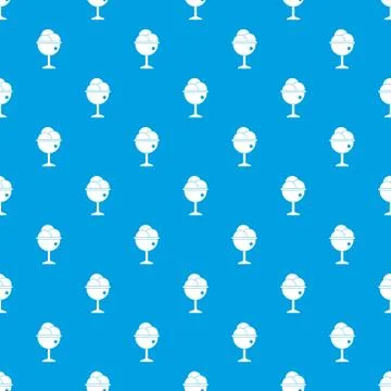 Ice Cream pattern seamless blue 스톡 일러스트
