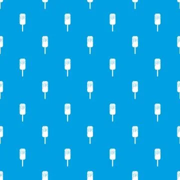 Ice Cream pattern seamless blue 스톡 일러스트