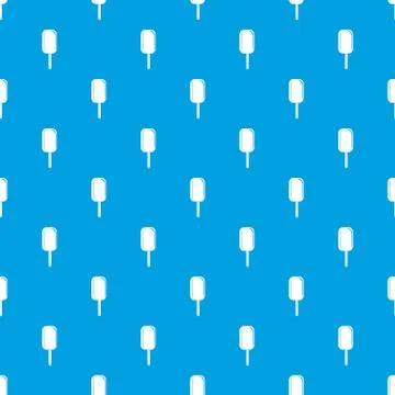 Ice cream pattern seamless blue Stock Illustration
