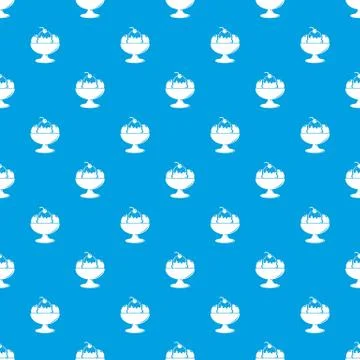 Ice cream pattern seamless blue 스톡 일러스트