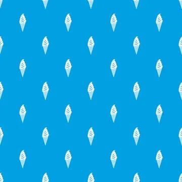 Ice Cream pattern seamless blue 스톡 일러스트