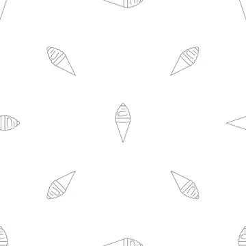 Ice cream pattern seamless vector Stock Illustration