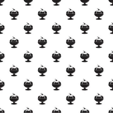 Ice cream pattern vector seamless 스톡 일러스트