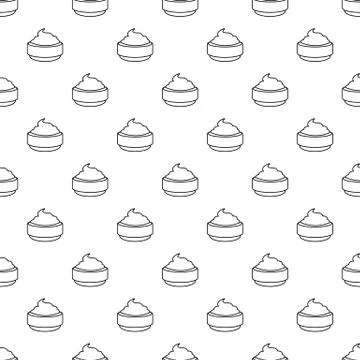 Ice cream pattern vector seamless Stock Illustration