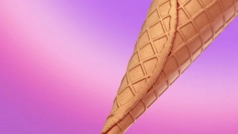 Ice Cream on pink background Stock Footage 73096365