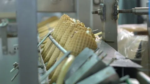 Ice cream plant Stock Footage 80275764