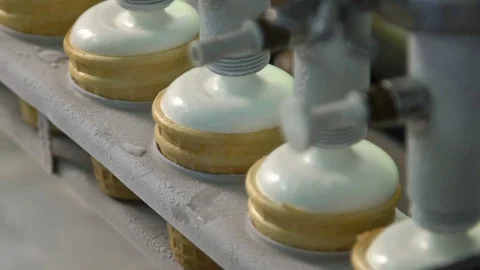 Ice cream plant Stock Footage 80275802