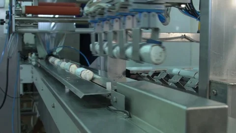 Ice cream plant Stock Footage 80275966