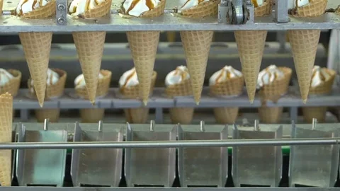 Ice cream plant Stock Footage 80276030