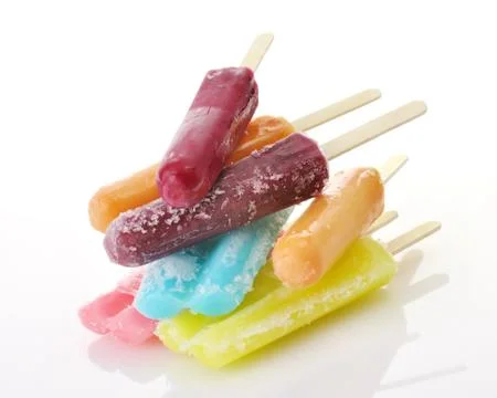Ice cream pops Foto stock