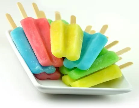 Ice cream pops Stock Photos