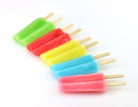 Ice cream pops Stock Photos