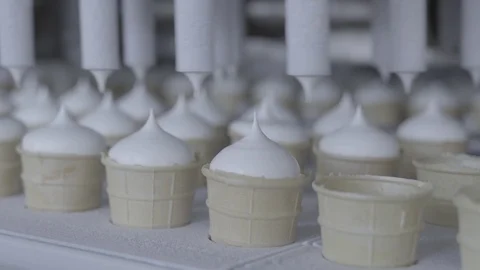 Ice cream process plant Video stock 97829268