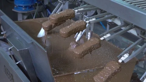 Ice cream production Stock Footage 80277403