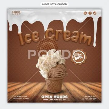 Ice cream PSD-Vorlage
