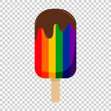 Ice cream rainbow イラスト素材