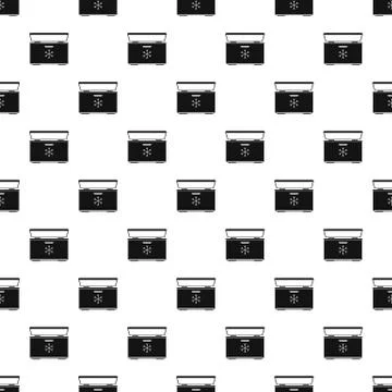 Ice cream refrigerator pattern seamless vector Stockillustratie