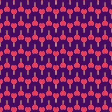 Ice cream seamless pattern background fruit vector illustration Stock Illustration