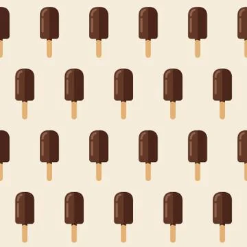Ice cream seamless pattern Stock Illustration