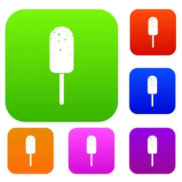 Ice Cream set collection Stock Illustration