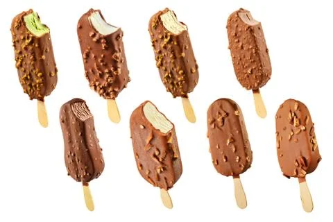 Ice cream set Stock Photos