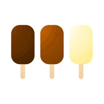 Ice cream set vector isolated on white background Stock Illustration