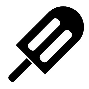 Ice cream solid icon. Dessert vector illustration isolated on white. Ice lolly Stockillustratie