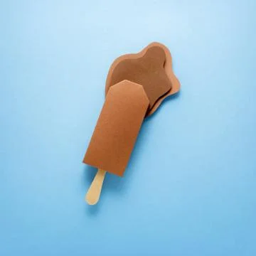 Ice cream splash. Stock Photos