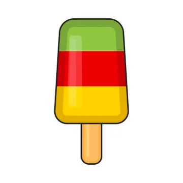 Ice cream on stick vector symbol icon design. Stock Illustration