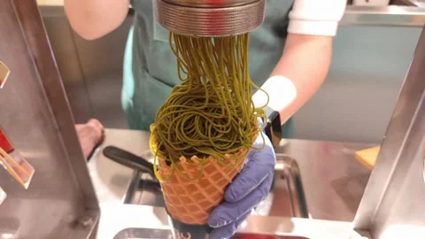 Ice cream toppings excretion Stock Footage 274768596