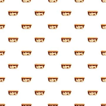 Ice cream tub seamless pattern background design Stock Illustration
