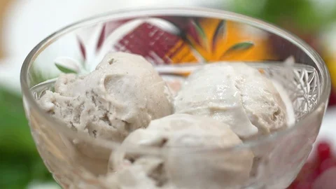 Ice cream in a vase Stock Footage 99195796