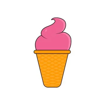 Ice cream vector design template illustration Stock Illustration