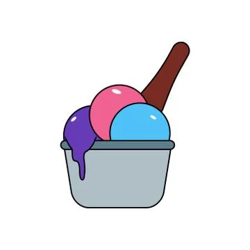 Ice cream vector design template illustration 스톡 일러스트