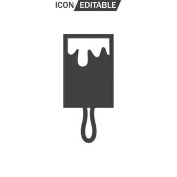 Ice Cream vector flat icon Stock Illustration