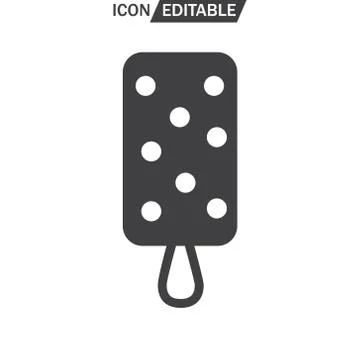 Ice Cream vector flat icon. Stock Illustration