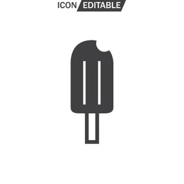 Ice Cream vector flat icon Stock Illustration