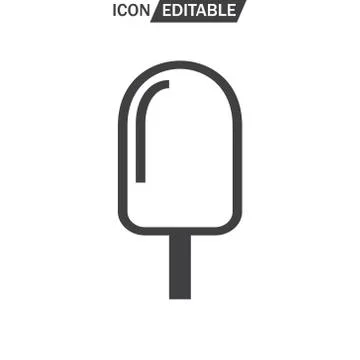 Ice Cream vector flat icon Stock Illustration