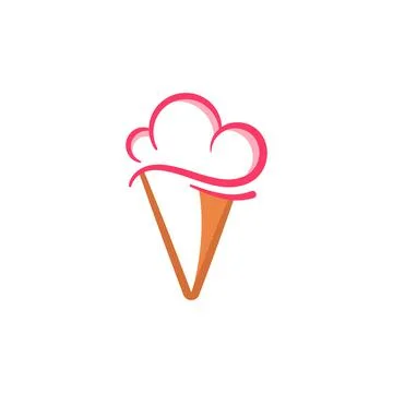 Ice Cream Vector icon design illustration Stock Illustration