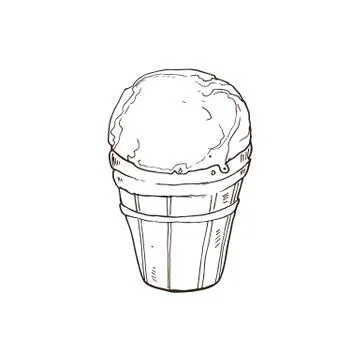 Ice cream vector Illustrazione stock