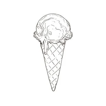 Ice cream vector Illustrazione stock